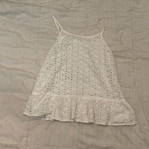 Cute white sleeveless Zorket top
